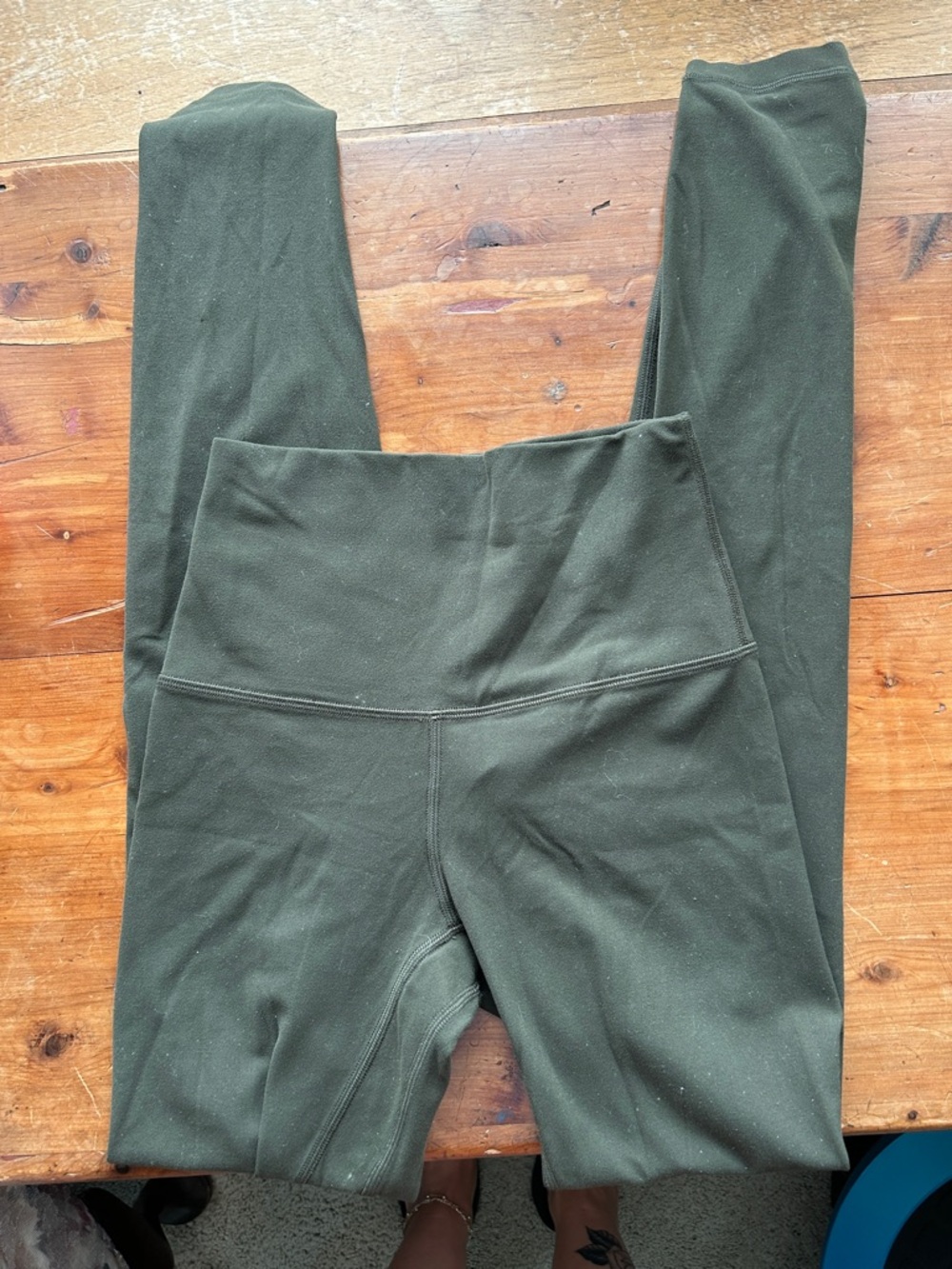 lululemon athletica High-Waist Dark Olive Green Leggings